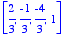 vector([2/3, -1/3, -4/3, 1])