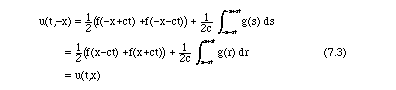 u(t,-x) = u(t,x); this is shown algebraically in this image