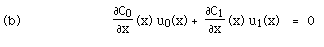 F(partial C1/partial x) (x) u1(x)   =  0